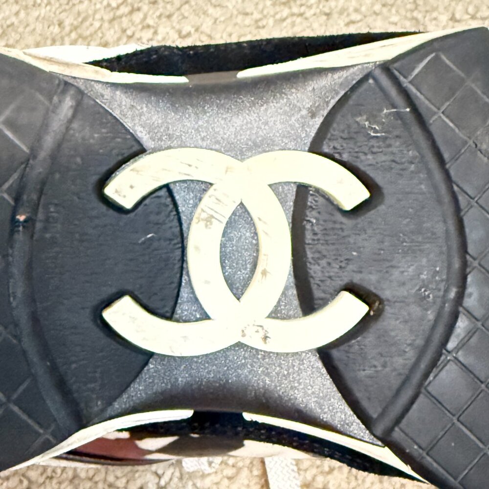 $1869 Authentic CHANEL Made in ITALY Women's Multi-Colors Low Trainers Sz.38 - Picture 10 of 12
